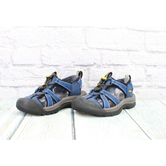 Keen Newport Blue Nylon Suede Bungee Waterproof Hiking Sandals Size US 6.5 - Picture 3 of 10